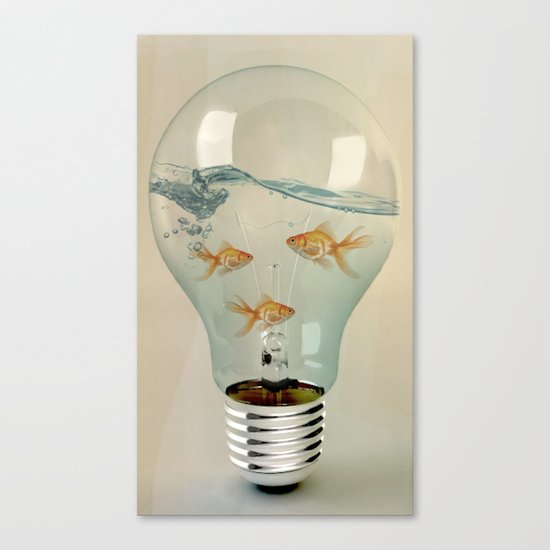 IDEAS AND GOLDFISH 03 Canvas Print