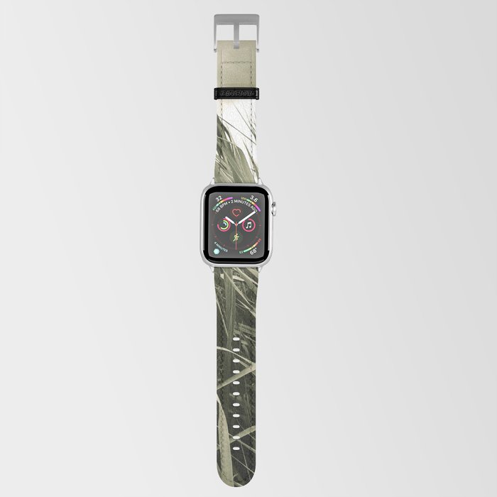 Warm vintage cattail field Apple Watch Band