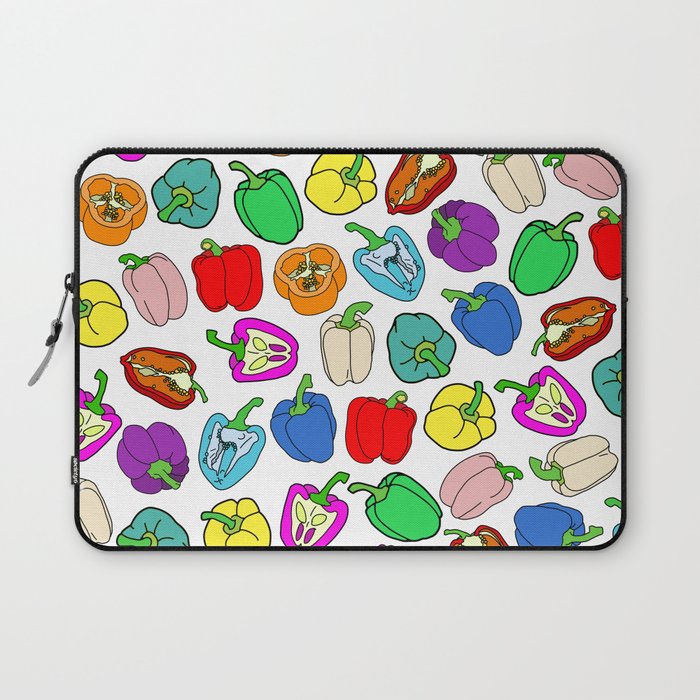 Rainbow Bell Peppers Paprika Laptop Sleeve