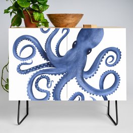 Blue Octopus Credenza