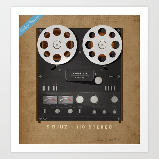 Reel to Reel Sojuz Art Print