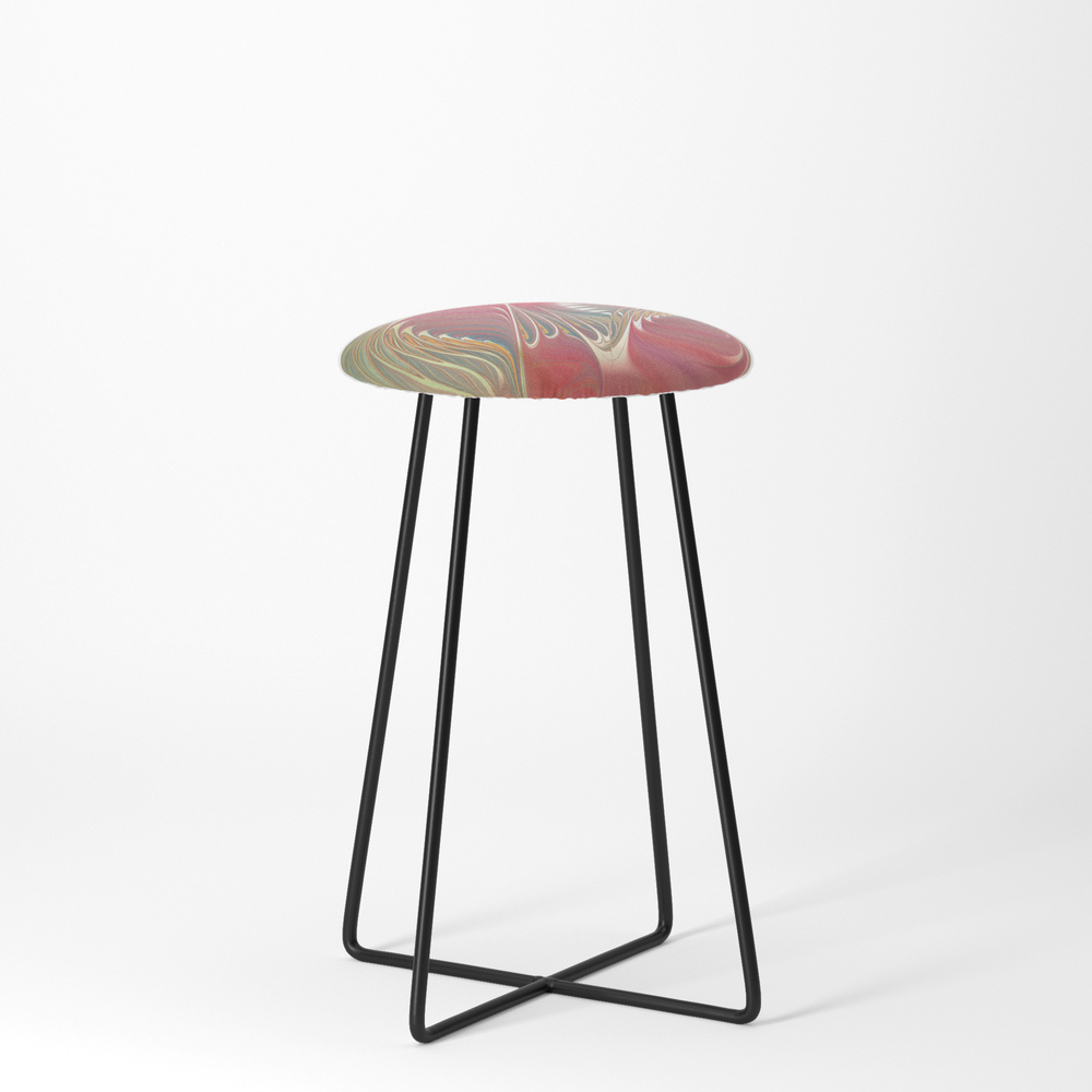 Flames On Texture -30- Counter Stool by issabild