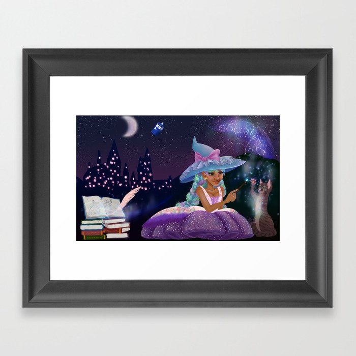 Magical night Framed Art Print