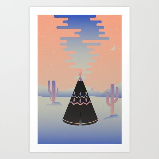 Tipi ritual Art Print
