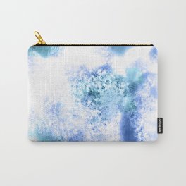 Bright Blue Marble Crystal Watercolor Carry-All Pouch | Clouds, Forher, Brightblue, Watercolor, Softdesign, Coldblue, Curated, Impressionism, Abstract, Crystalclearblue 