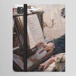 Albert Edelfelt - Playing the Piano iPad Folio Case