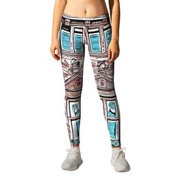 City Hall facade - detailed view in acrylic - Architecture Leggings