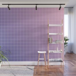 purple / pink - grid Wall Mural