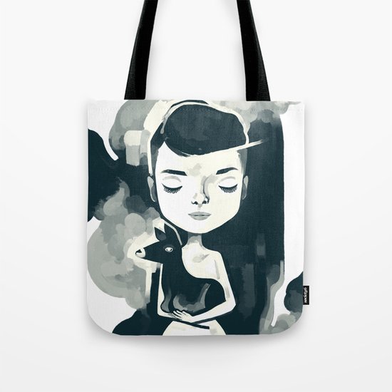 audrey pet deer Tote Bag