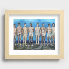 Yale Crew Recessed Framed Print