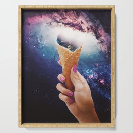 Space ice-cream Serving Tray