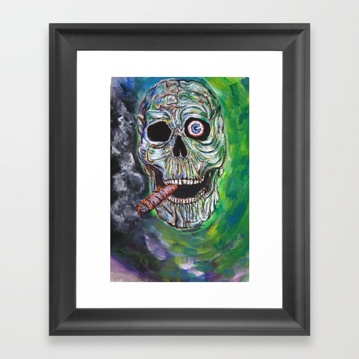 Smoking Kills Framed Art Print