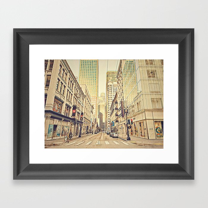 Street of San Francisco  Framed Art Print