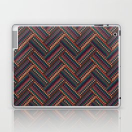 Knitted Textured Pattern Brown Laptop Skin