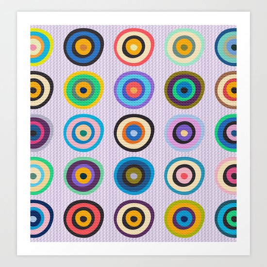 Colorful Circles VI Art Print