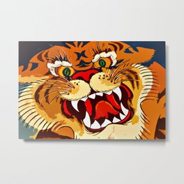 Tibetan Tiger Metal Print
