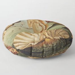 The Birth of Venus by Sandro Botticelli Floor Pillow