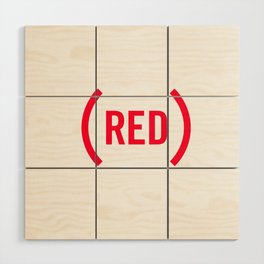 red Wood Wall Art