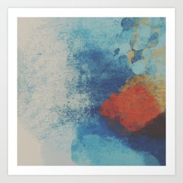 Abstrarium #45 Whiskey in Barbados Abstract Painting Art Print