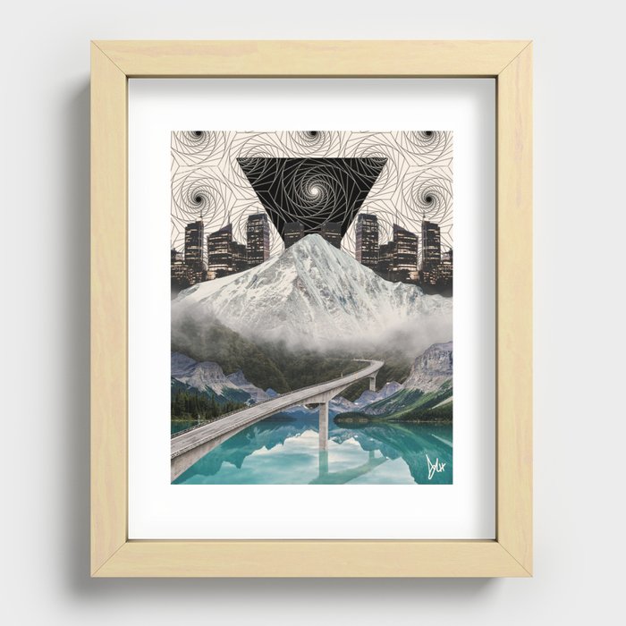 Spiral Peak Recessed Framed Print