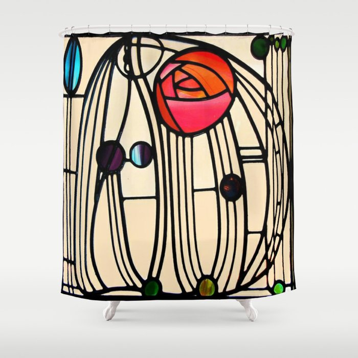 Charles Rennie Mackintosh window Shower Curtain