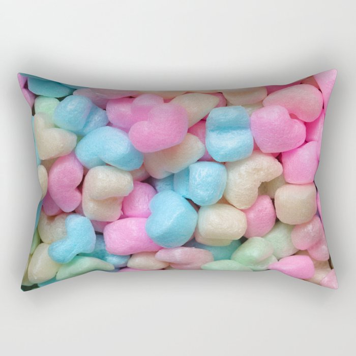Pastel hearts! Rectangular Pillow
