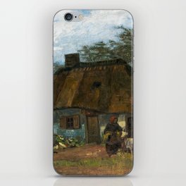 Farmhouse in Nuenen Village, 1885 by Vincent van Gogh iPhone Skin