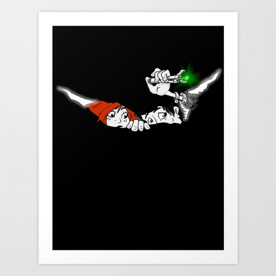 Amy's Crack Art Print