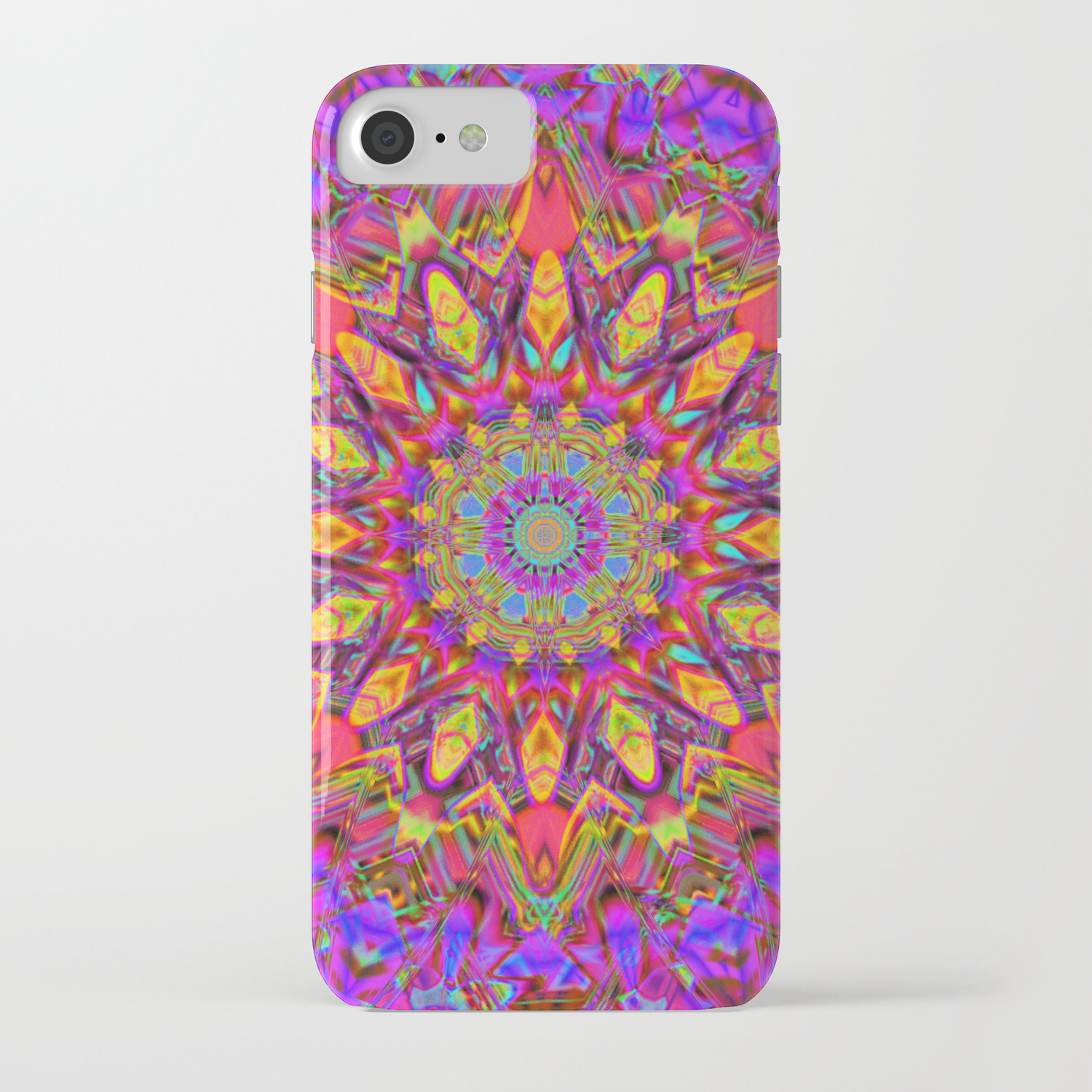 Abstract Flower a Qq Yy Iphone Case By Vitta Society6