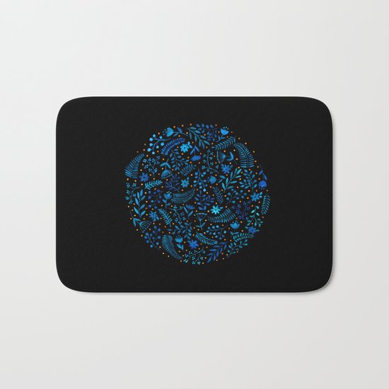 Night autumn pattern Bath Mat