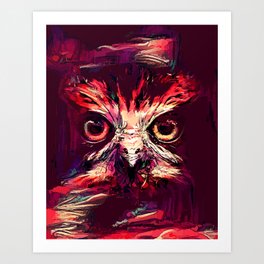 The Night Owl | Digital Illustration Graphic Design Art Print
