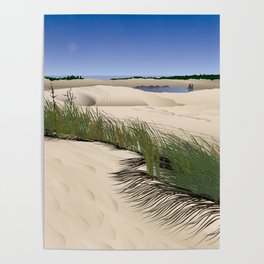 Oregon Coast Sand Dunes Poster