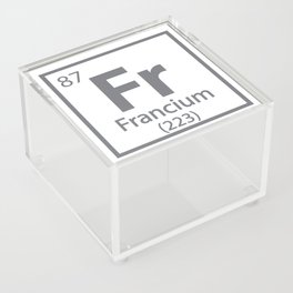Francium - French Science Periodic Table Acrylic Box