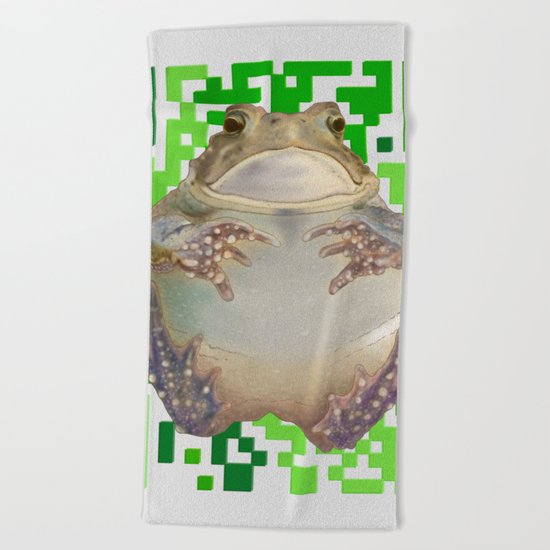 EcoQR Toad Beach Towel