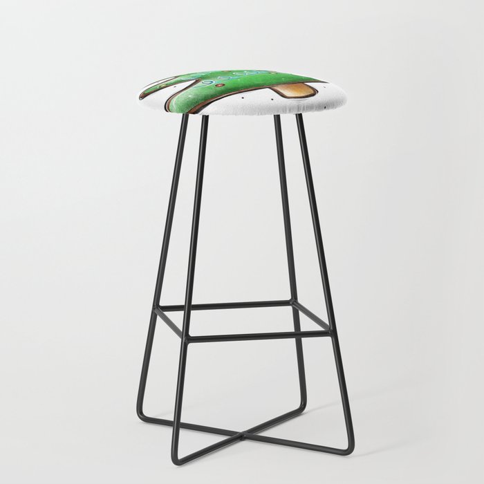 christmas gingerbread in the form of a tree  Bar Stool