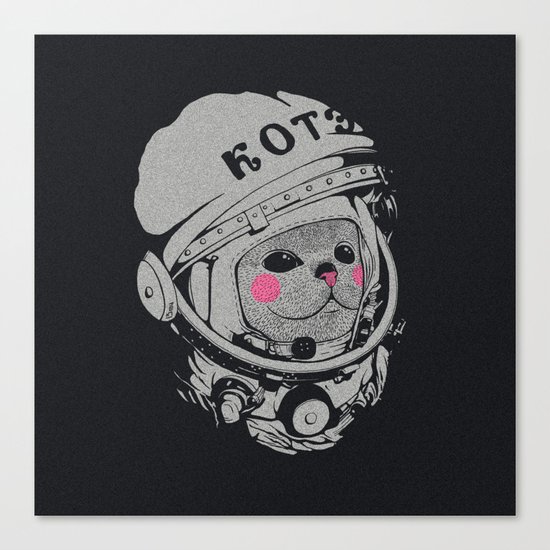 Spaceman cat Canvas Print
