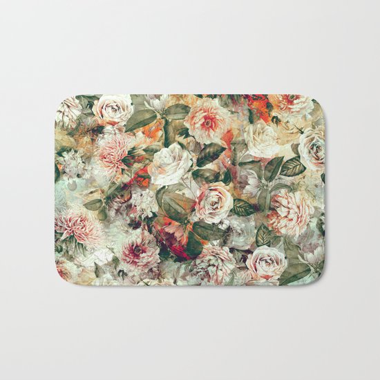 Floral Pattern RPE121 Bath Mat