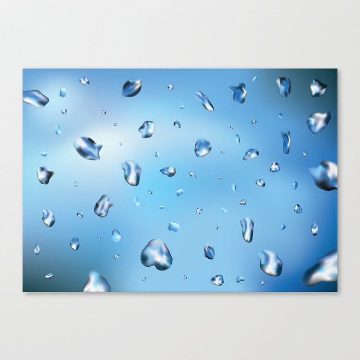 Water drops Canvas Print