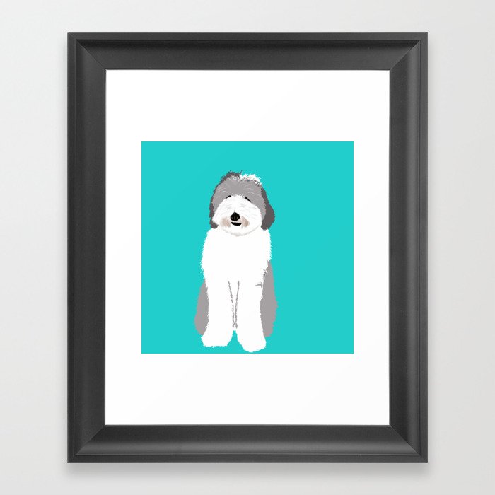 Lucy The Sheepadoodle Framed Art Print