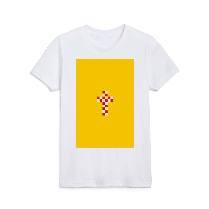 Christian cross 59 pixel art Kids T Shirt