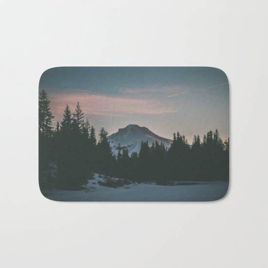 Frozen Mirror Lake Bath Mat