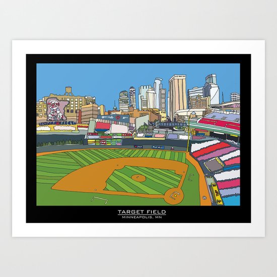 Minnesota Twins Target Field Art Print