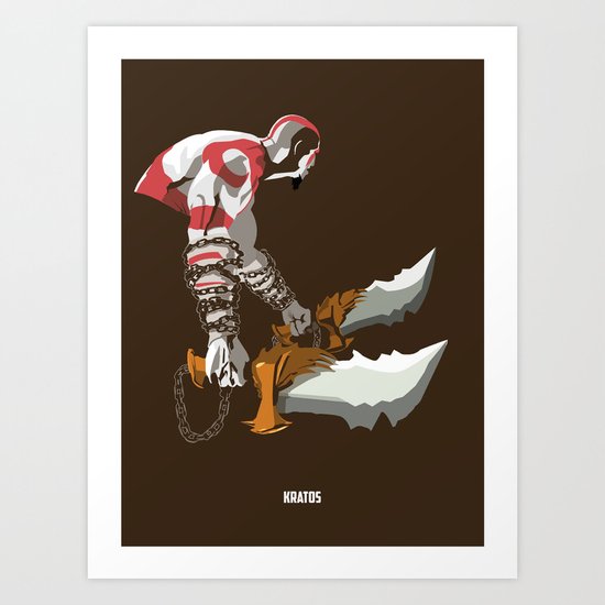 GOD OF WAR - KRATOS Art Print