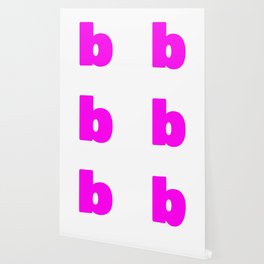 b (Magenta & White Letter) Wallpaper
