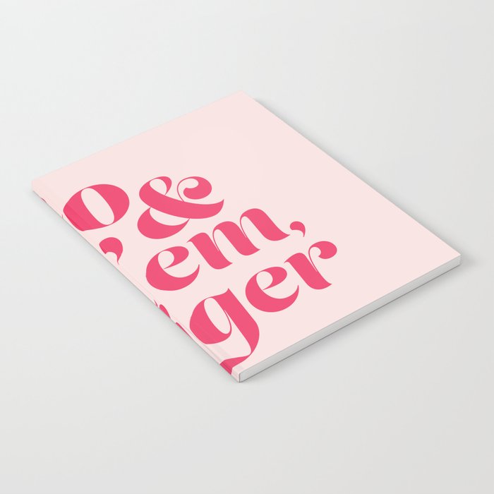 Go and Get'Em Tiger - Pink Notebook