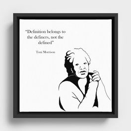 Toni Morrison Framed Canvas