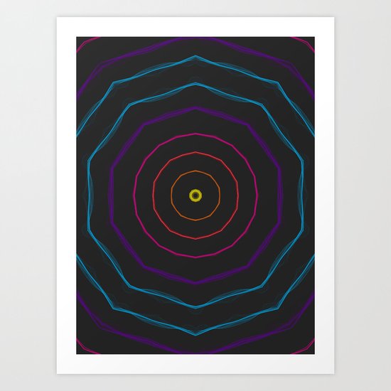 Stay in the light, keep walking the right path Art Print