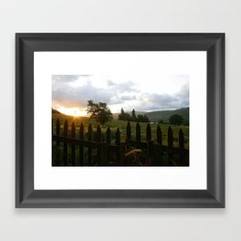 Sunrise in the Lake District, Ullswater, Cumbria. Framed Art Print