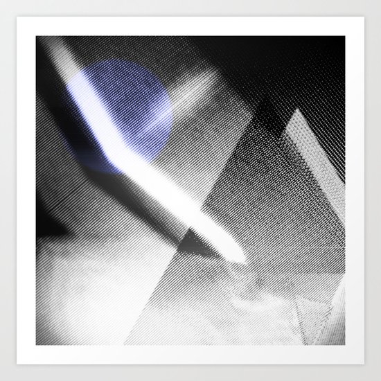 MOONLIGHT_B&W Art Print