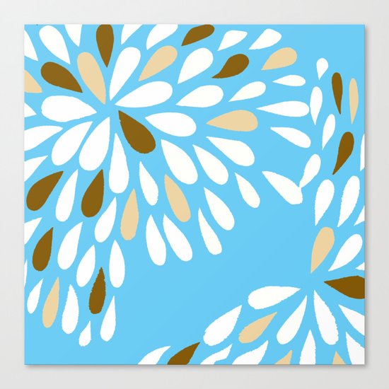 RAIN DROPS TEAR DROPS PATTERN Canvas Print
